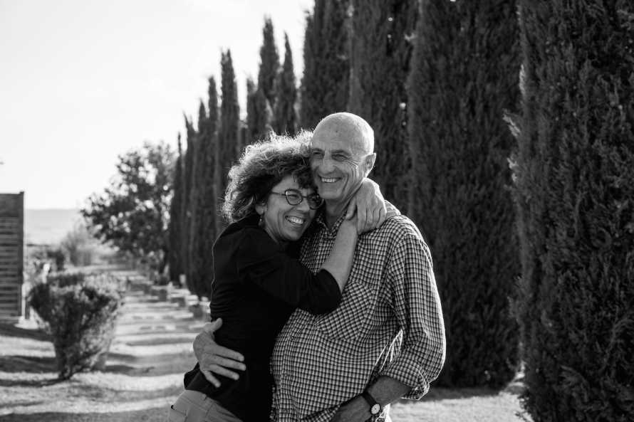 Silvia and Paolo, the owners. Welcome to Podere Salicotto!