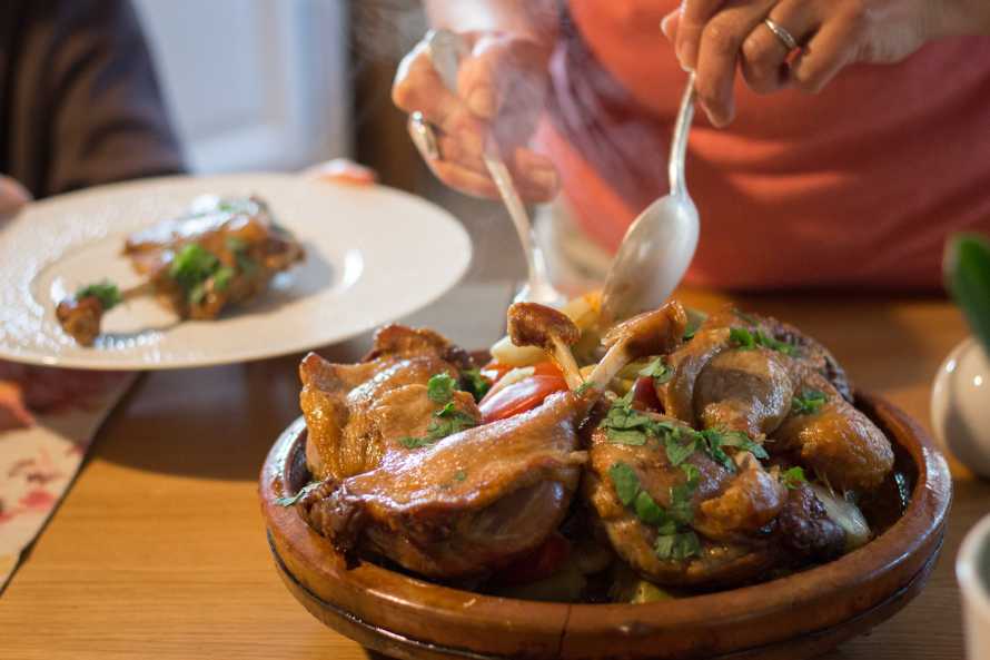 Tajine au confit de canard
