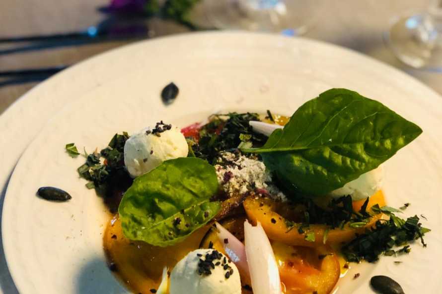 Starter in a dinner at the Maison du Chevalier des Huttes