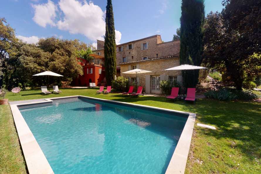 Swimming Pool of Le Prieuré la Madelène -Guests house Provence