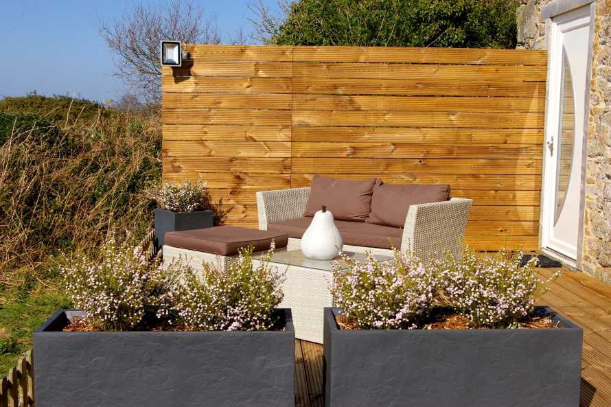 Private terrace of the guestroom Ecume de Mer